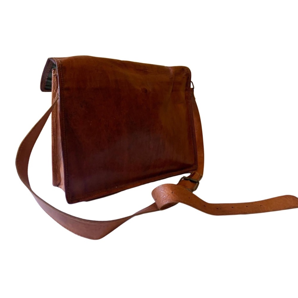 Genuine Camel leather handmade bag - Picture 2 of 4